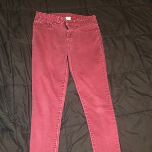 Maroon Jeans